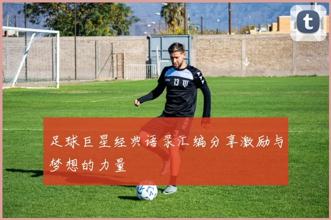 足球巨星经典语录汇编分享激励与梦想的力量